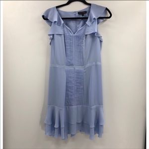 Periwinkle Pleated Banana Republic Dress 6Petite